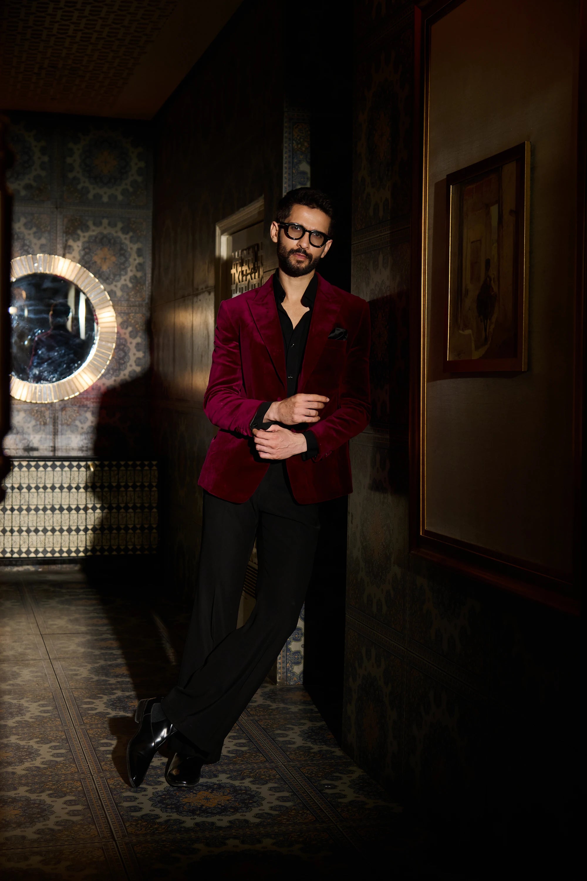 Crimson Tuxedo Set