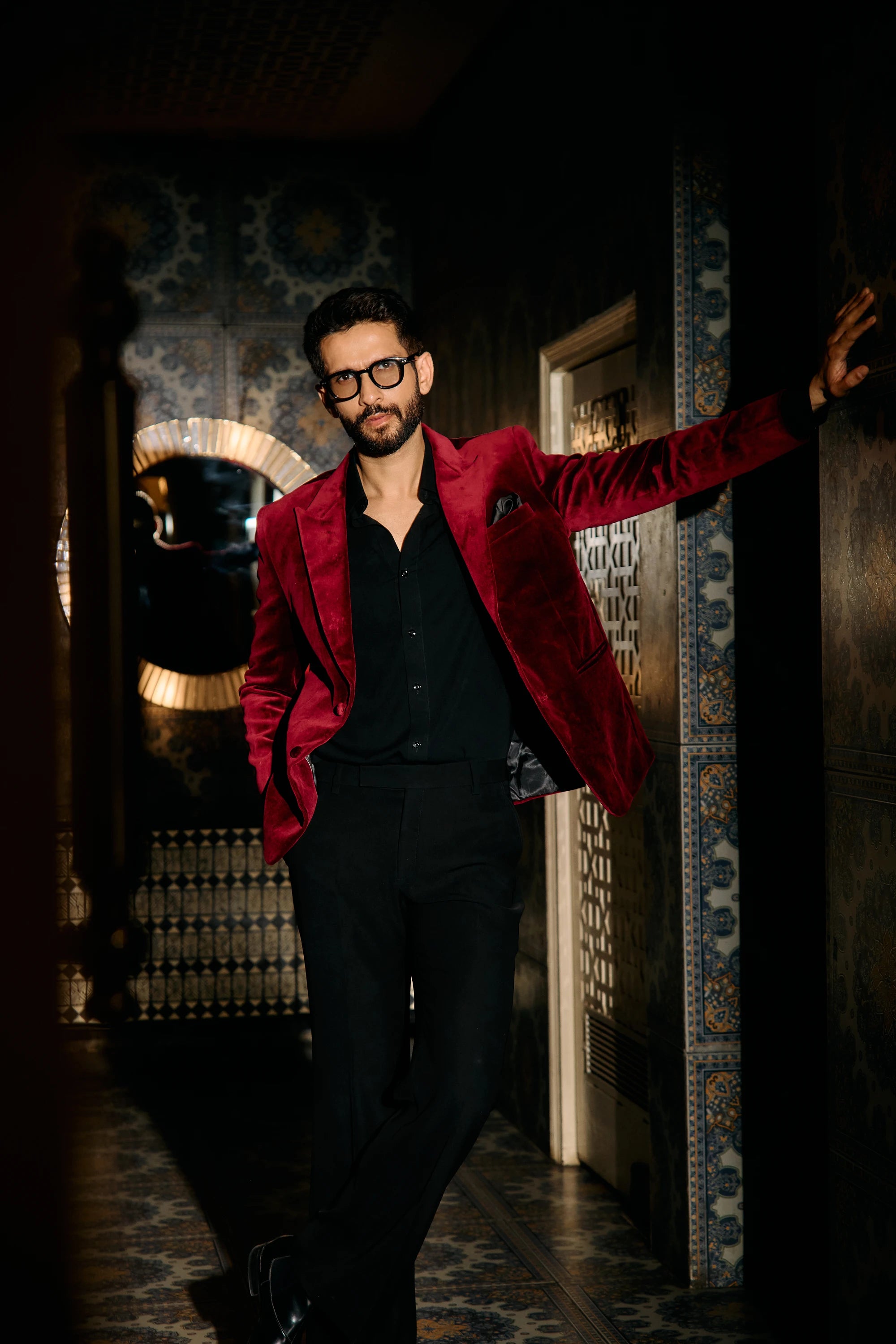 Crimson Tuxedo Set
