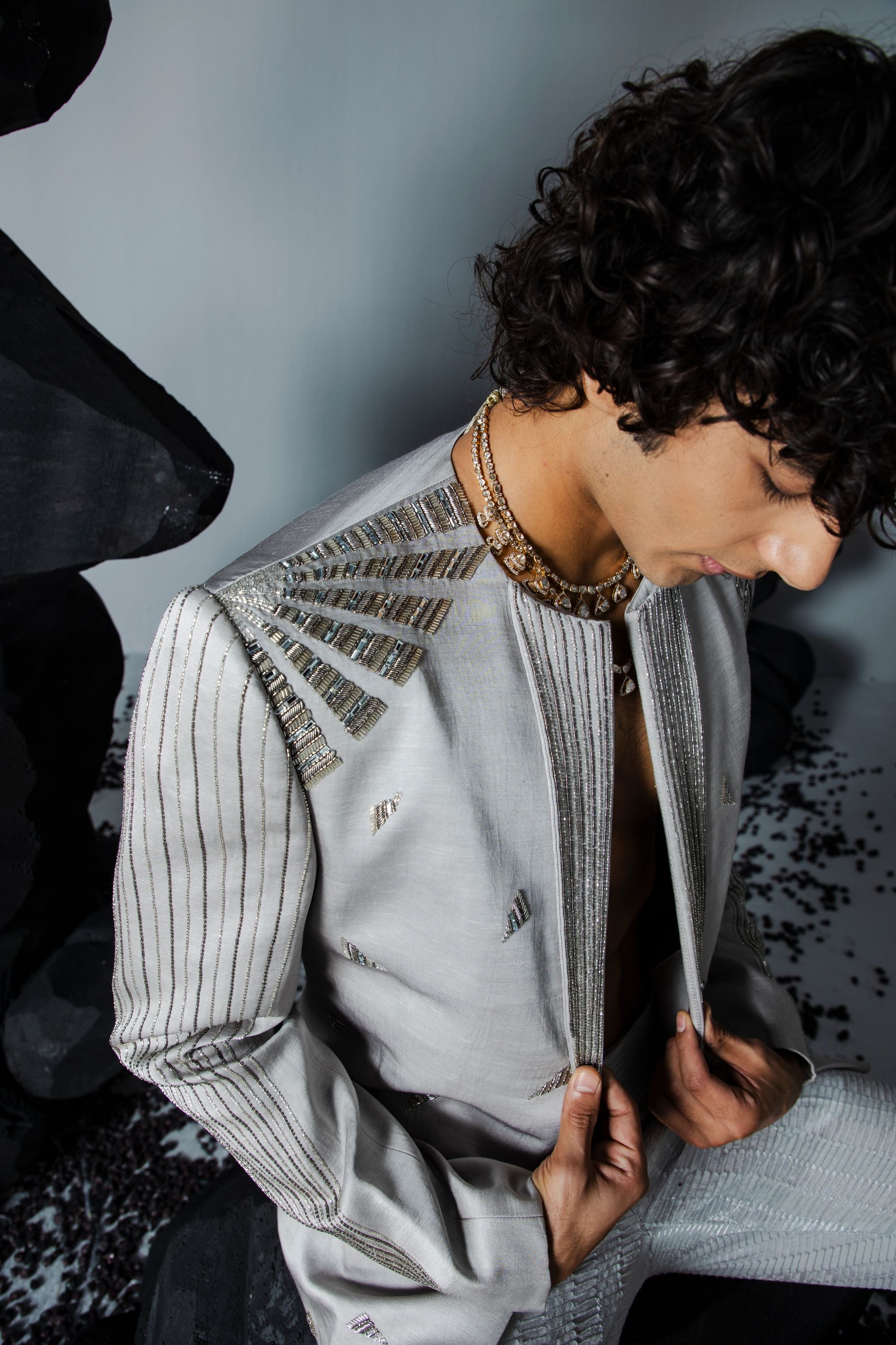 Chrome Jacket Set