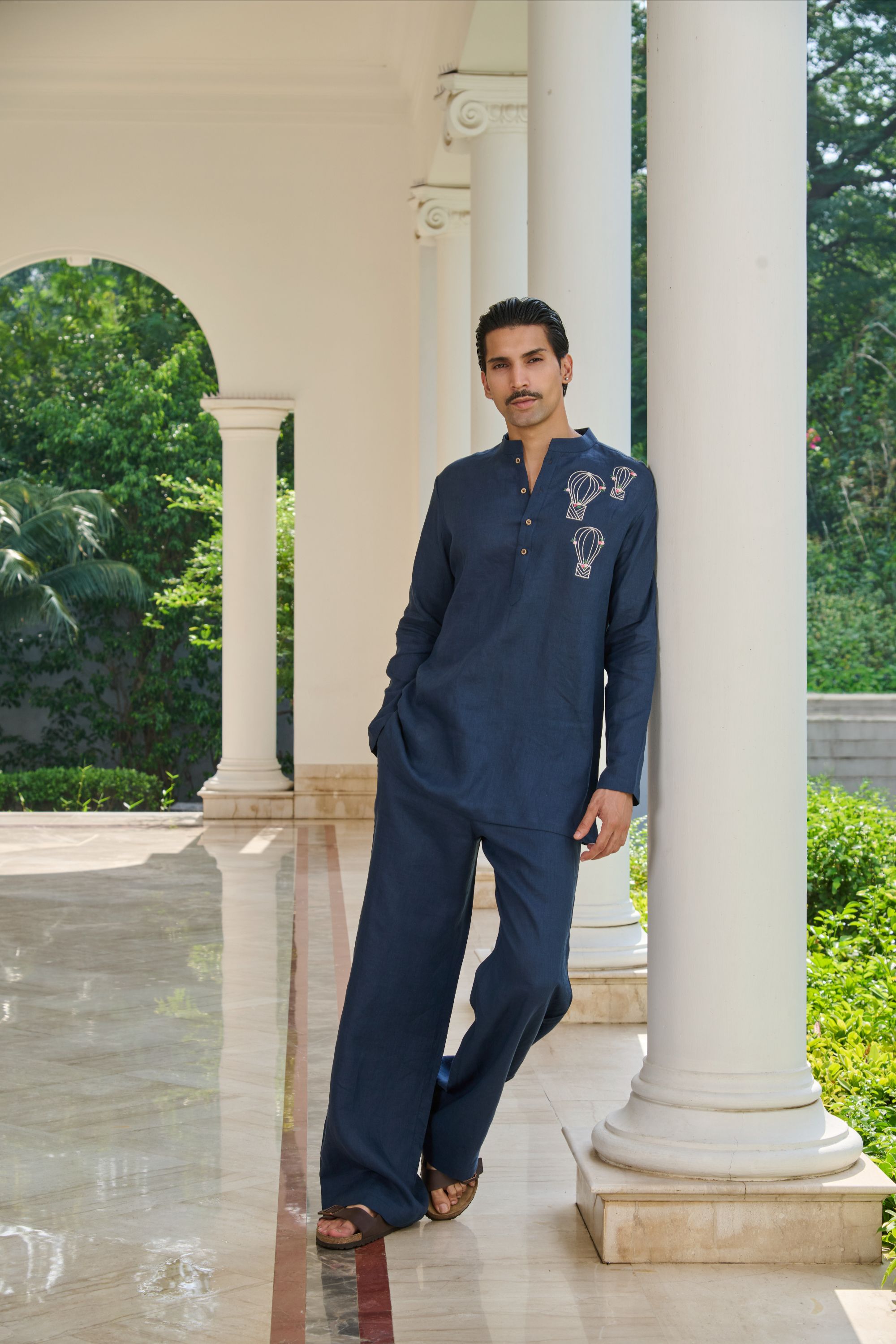Midnight Drift Kurta