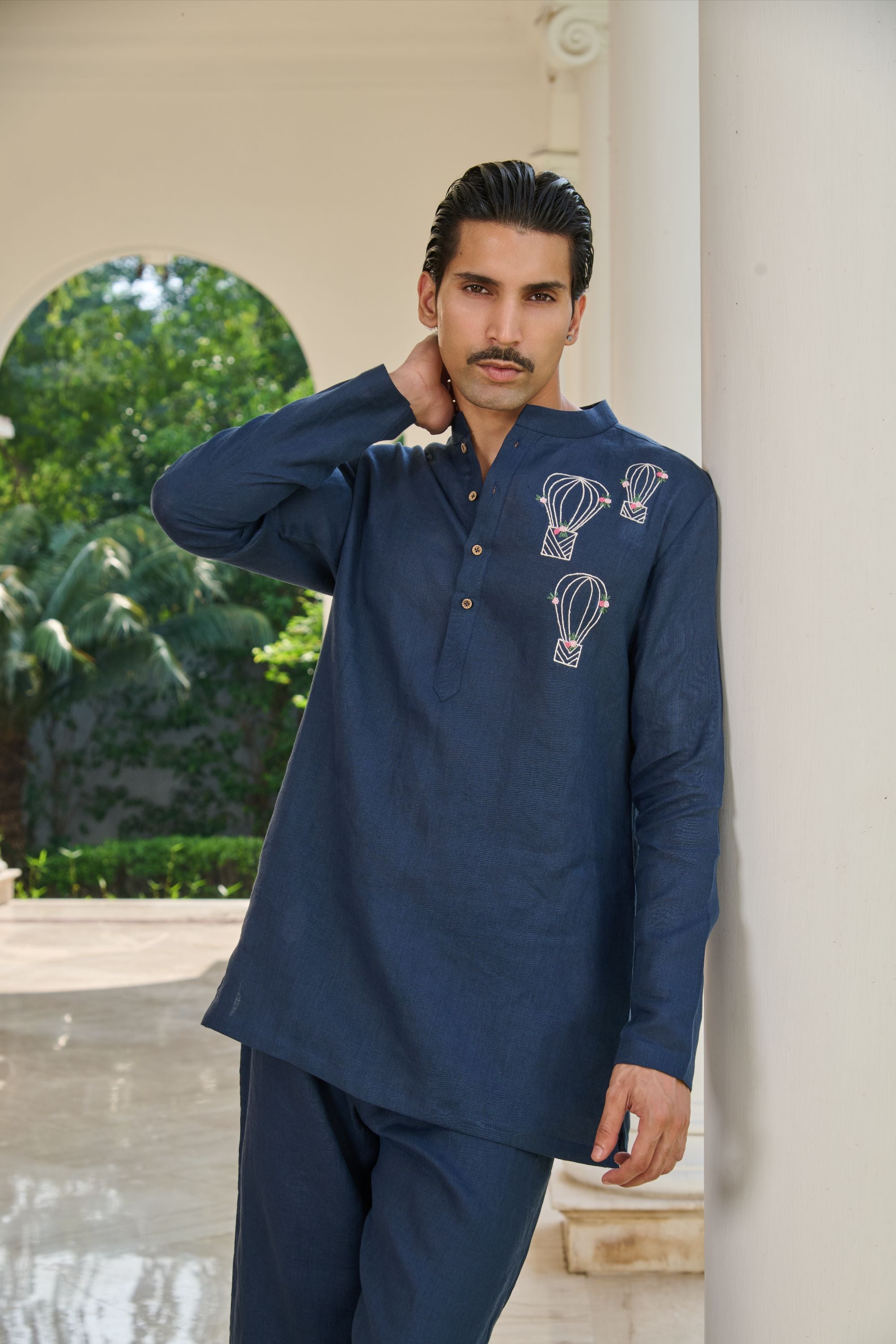 Midnight Drift Kurta