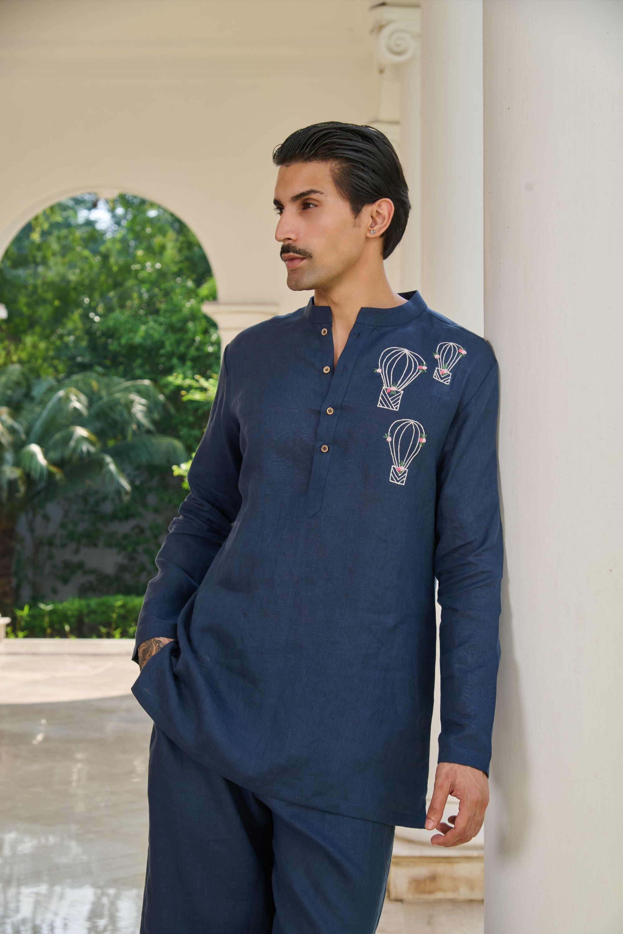 Midnight Drift Kurta
