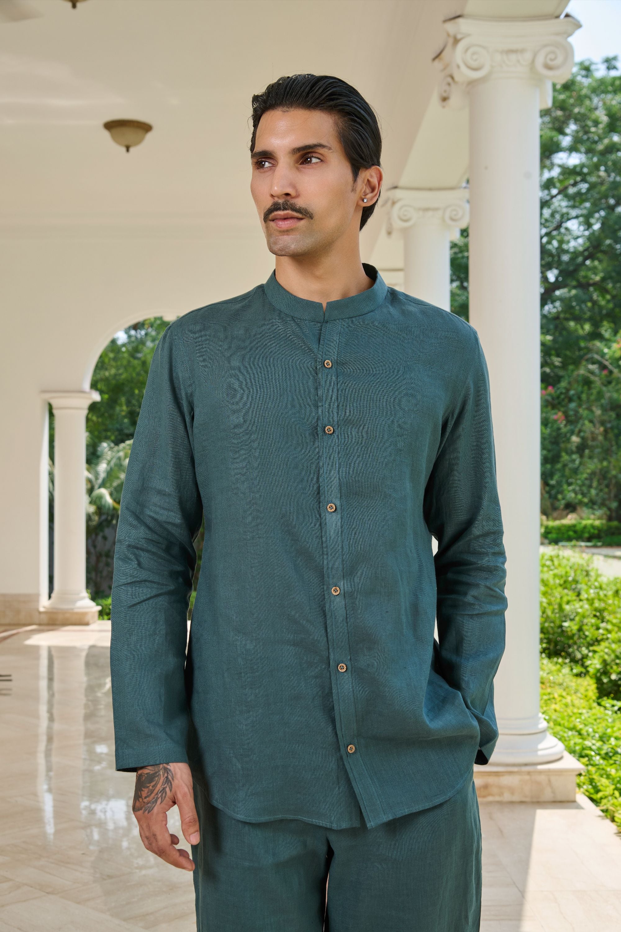 Teal Still shirt