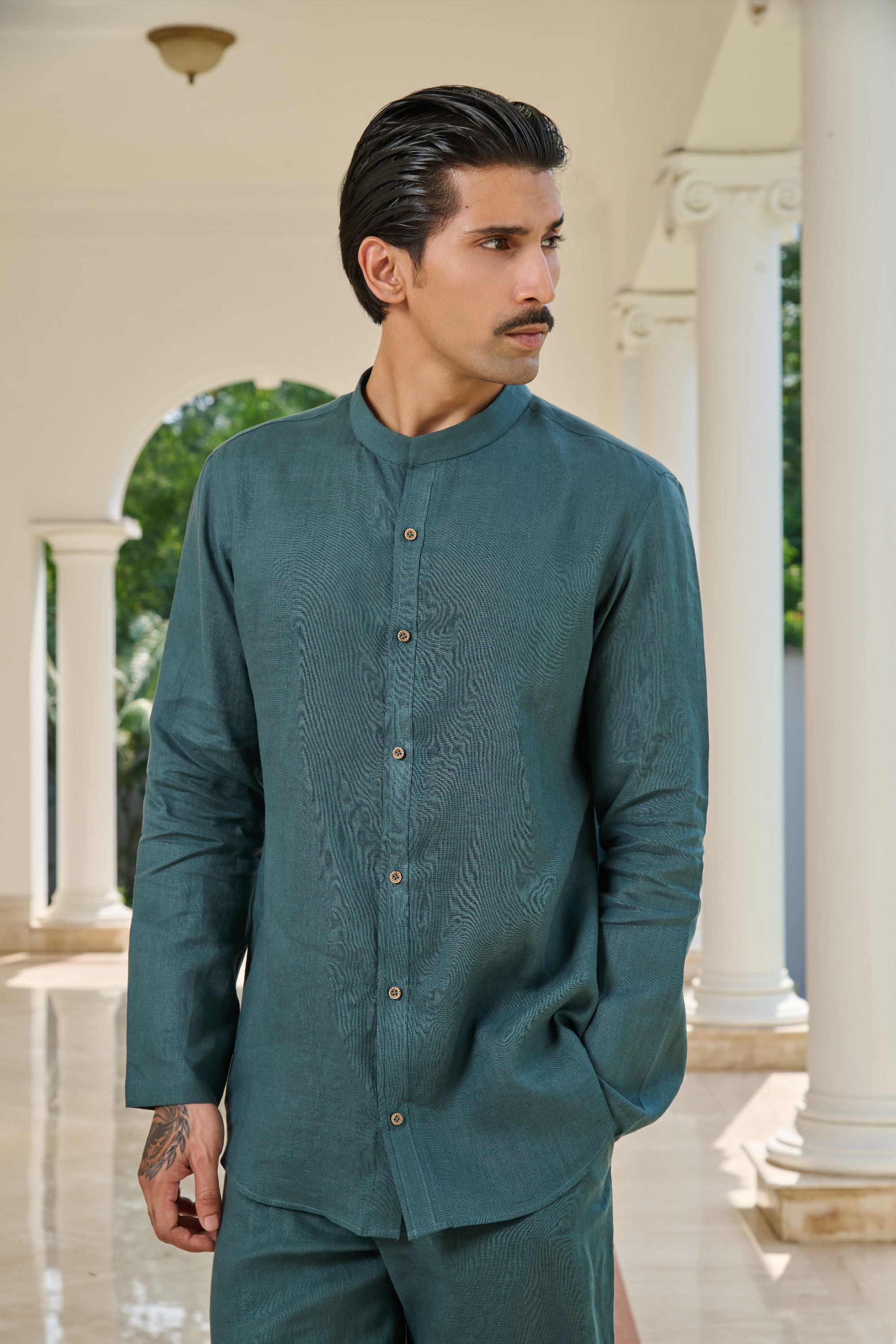 Teal Still shirt