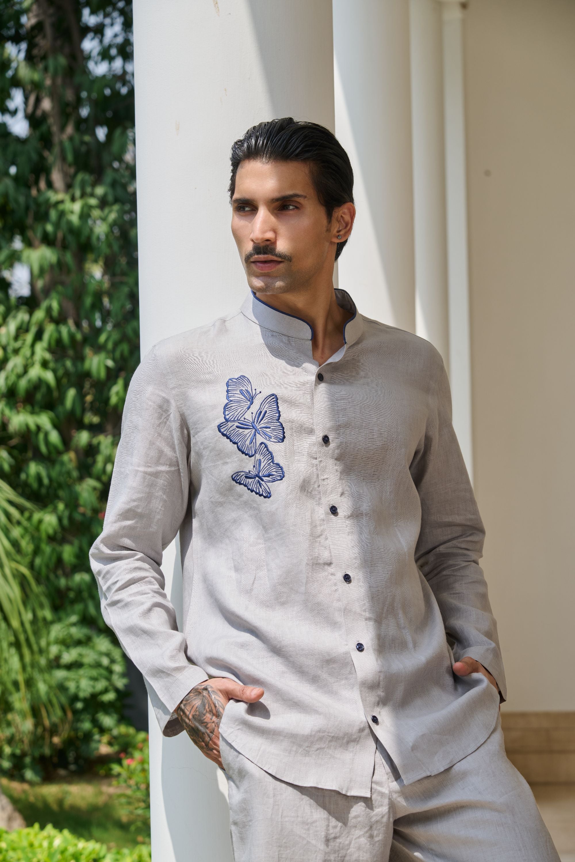 Greige butterfly Shirt