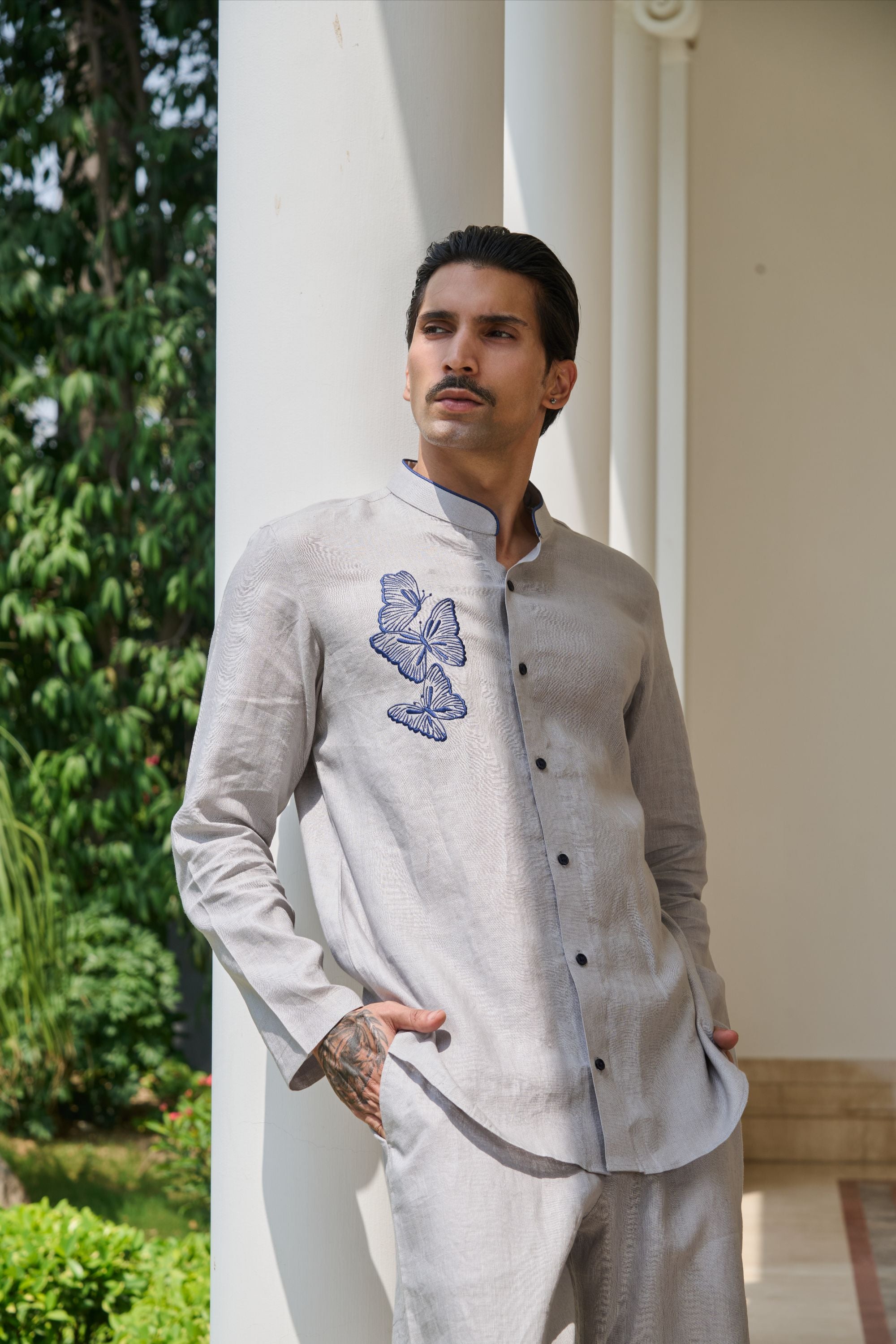 Greige butterfly Shirt