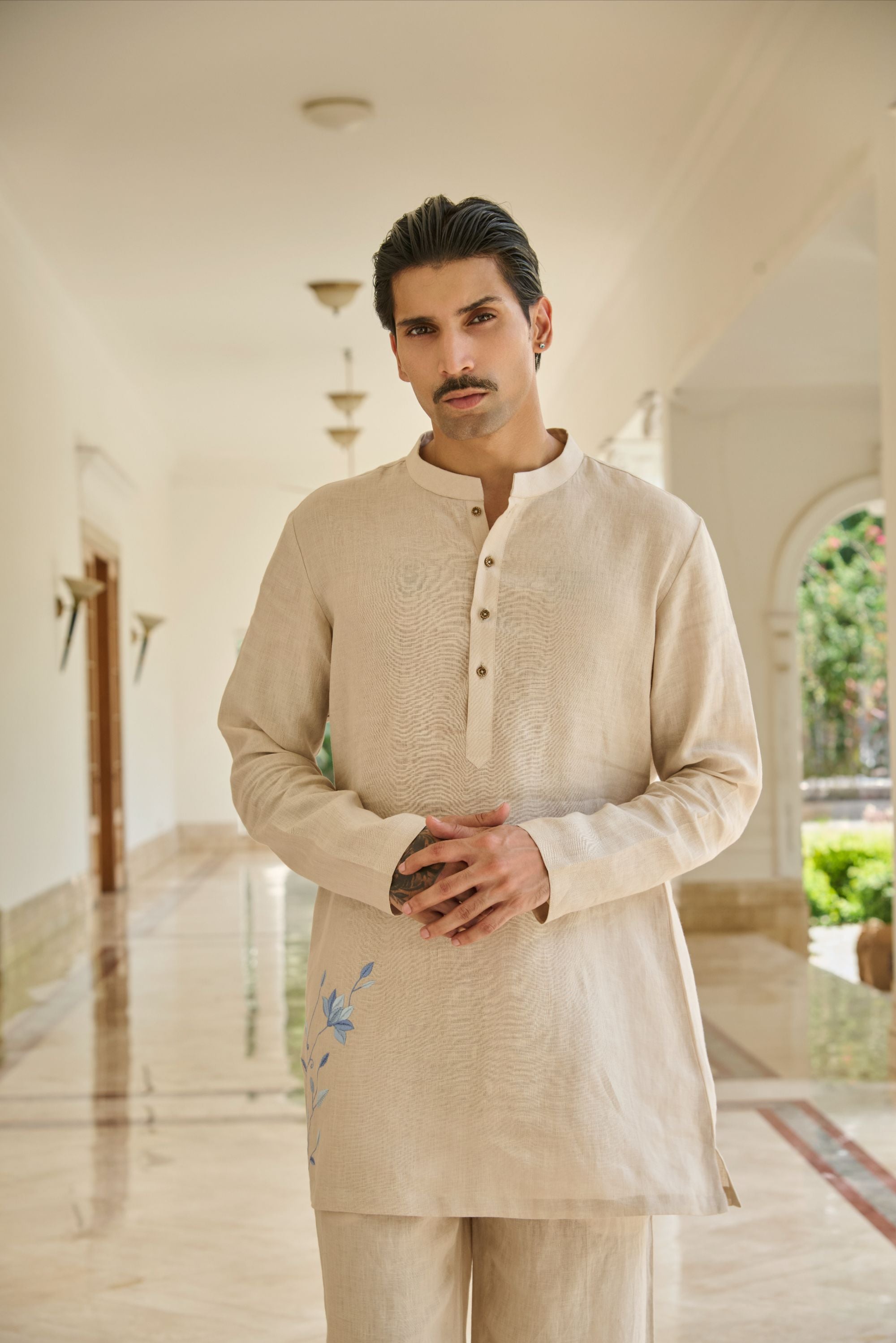 Ivory Bloom Kurta