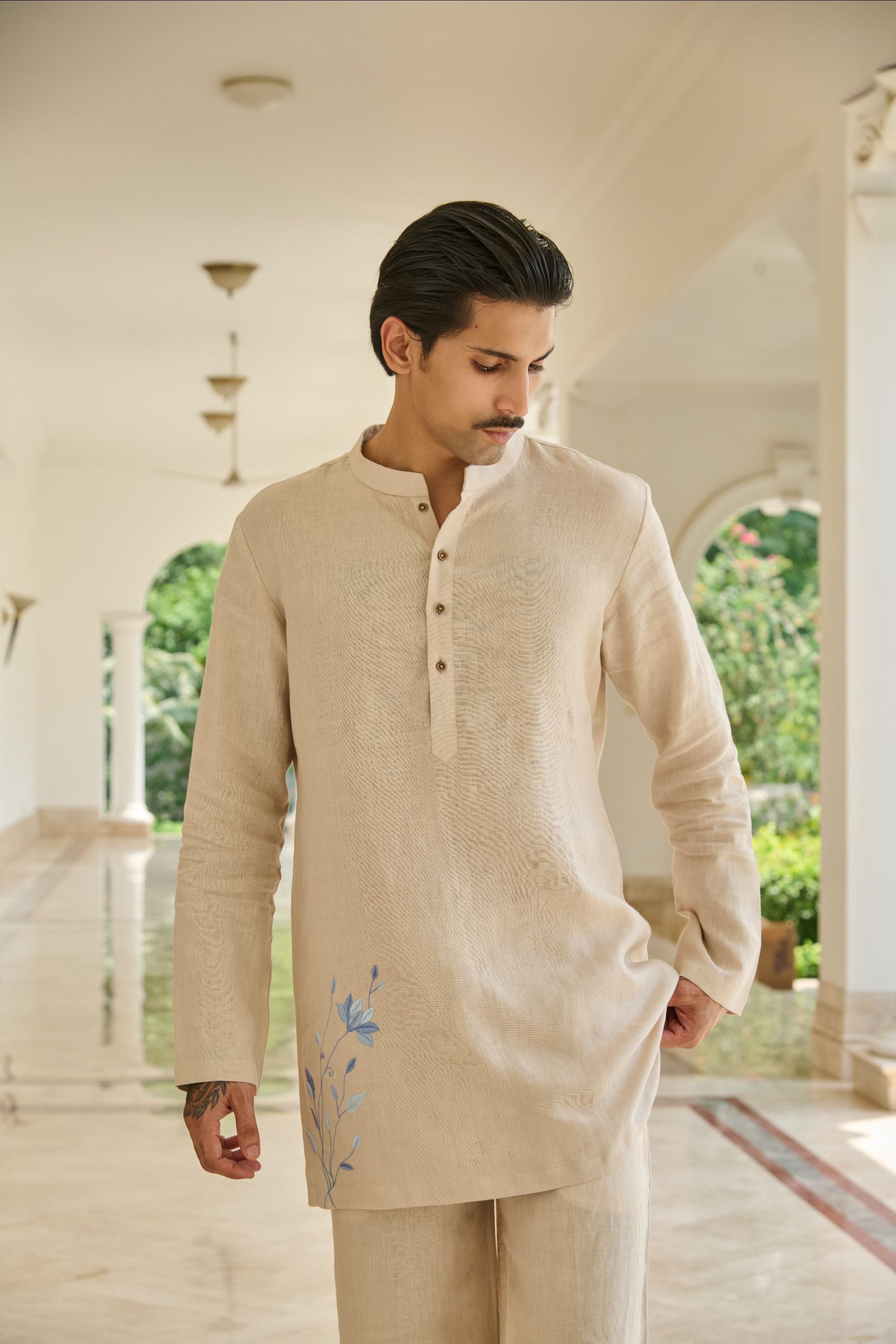 Ivory Bloom Kurta