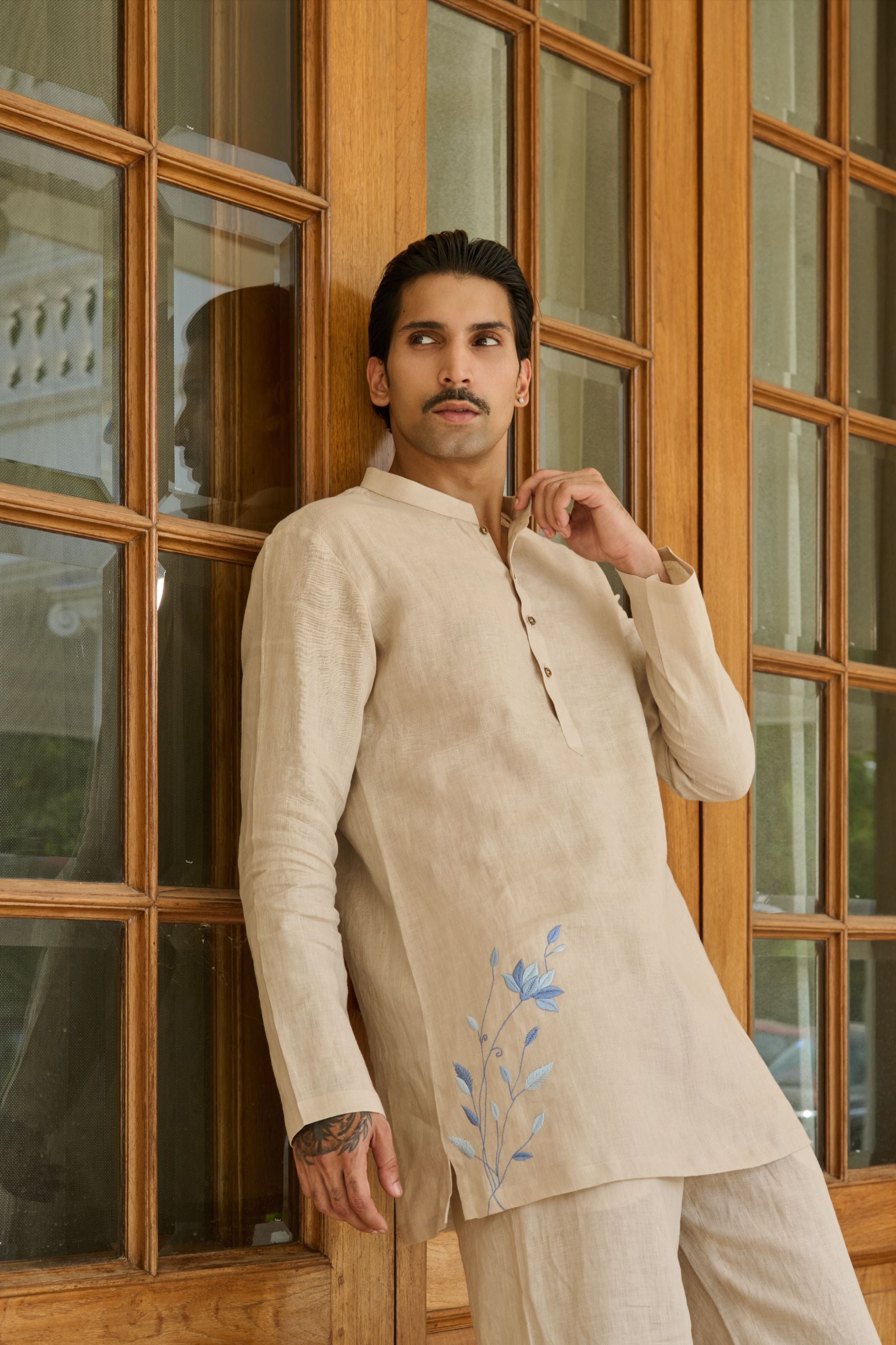 Ivory Bloom Kurta
