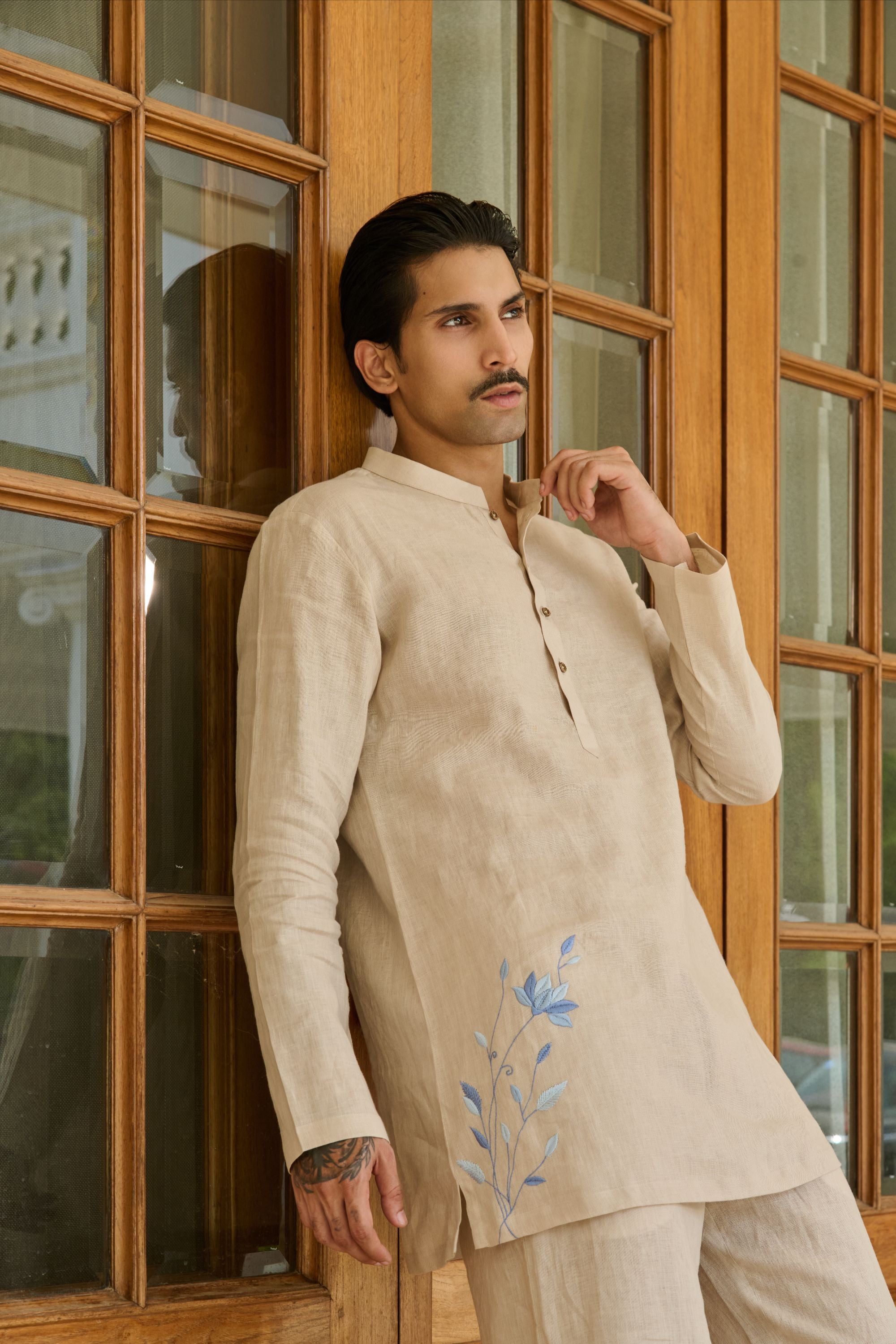 Ivory Bloom Kurta