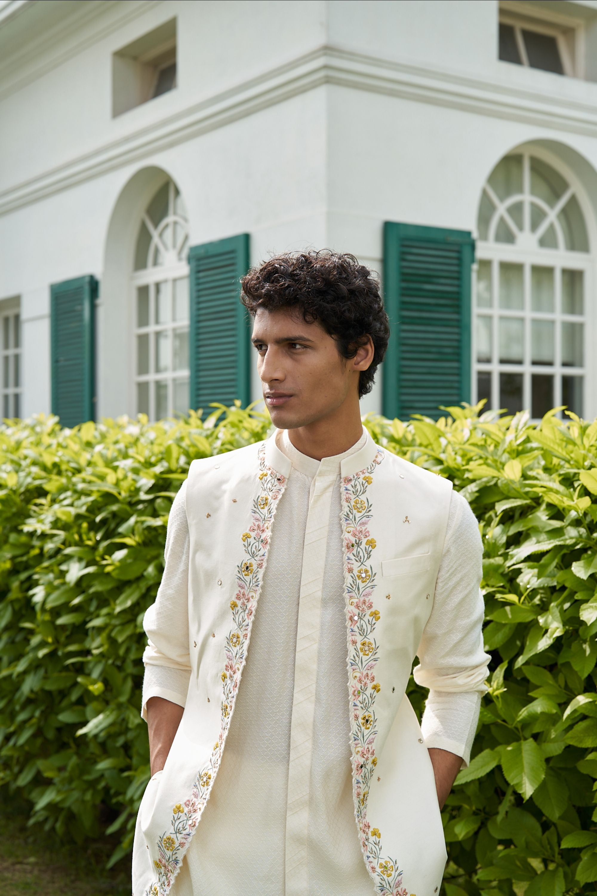 Blossam White Shrug Set