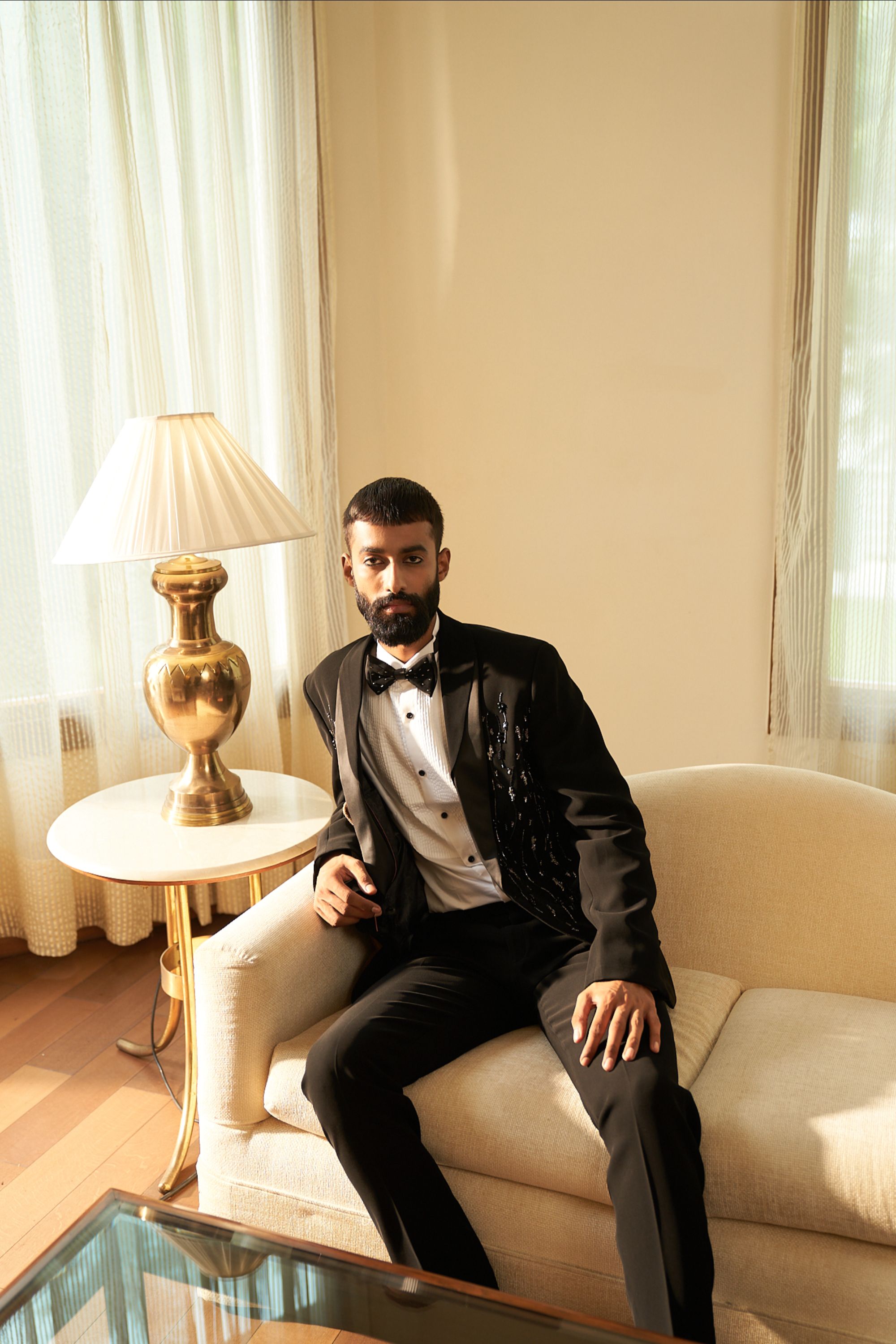 Dazzling tuxedo set