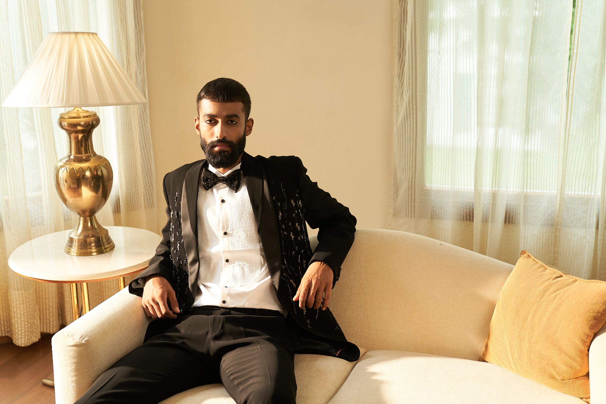 Dazzling tuxedo set
