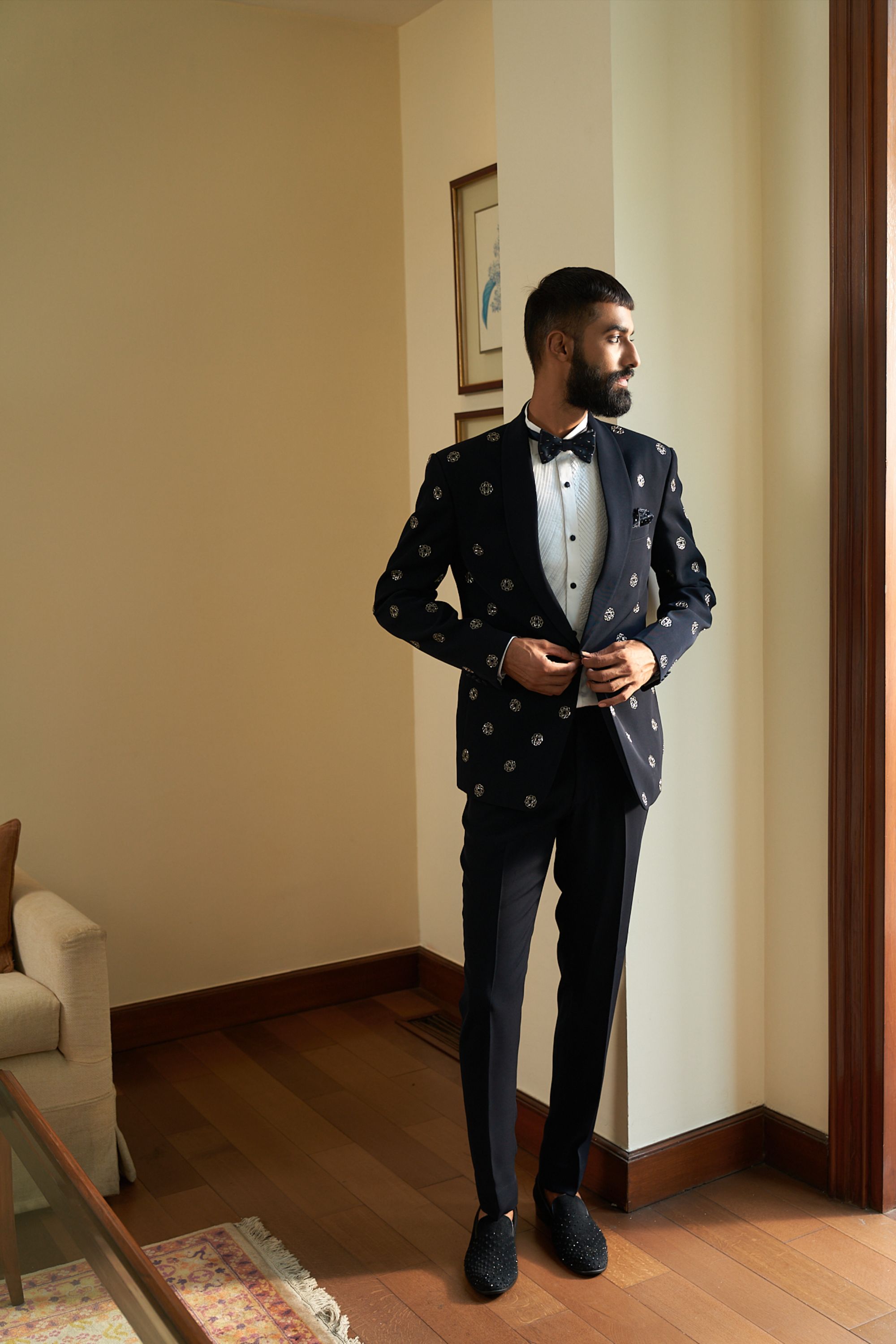 Monogram tuxedo set