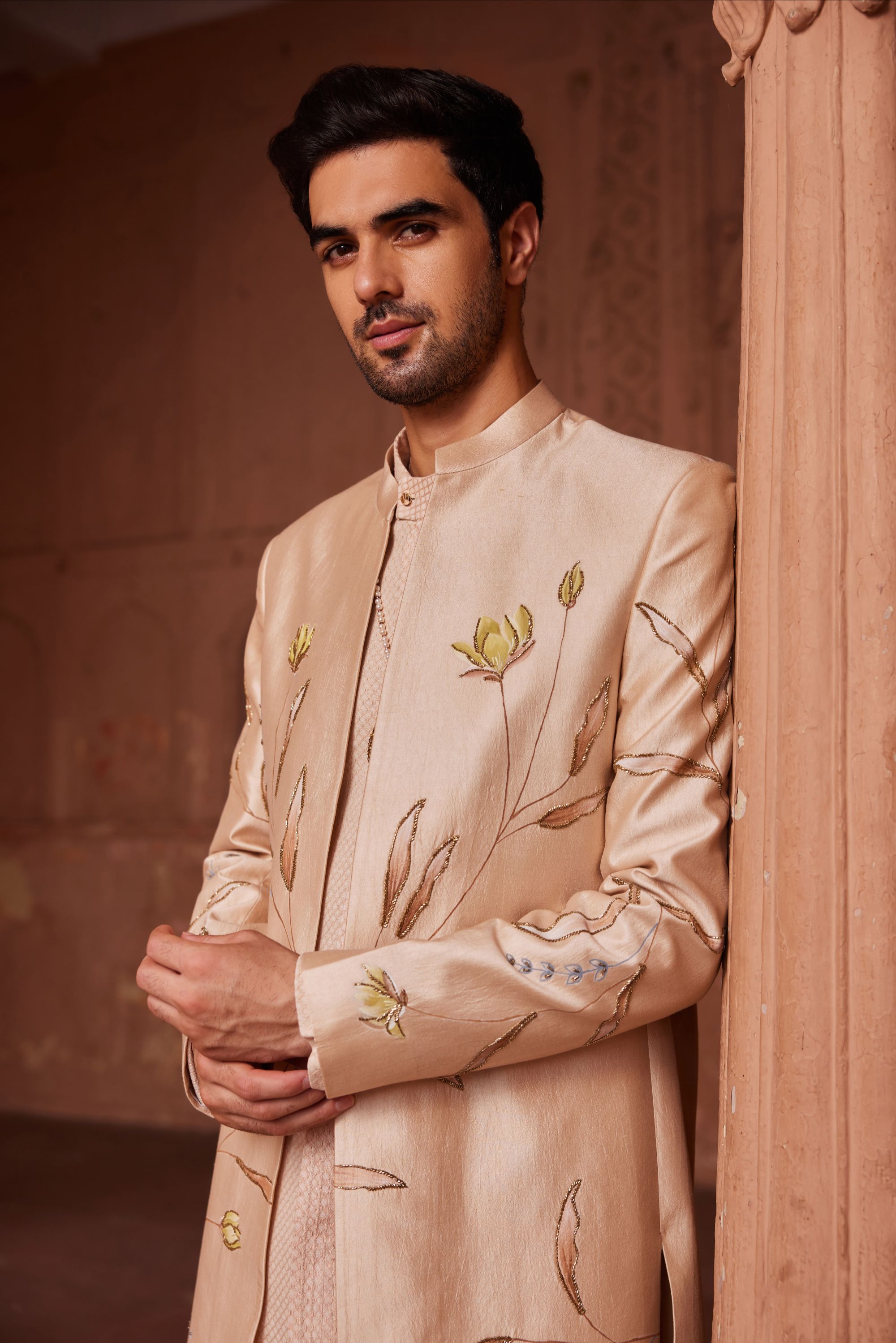 Bageecha Open Sherwani Set