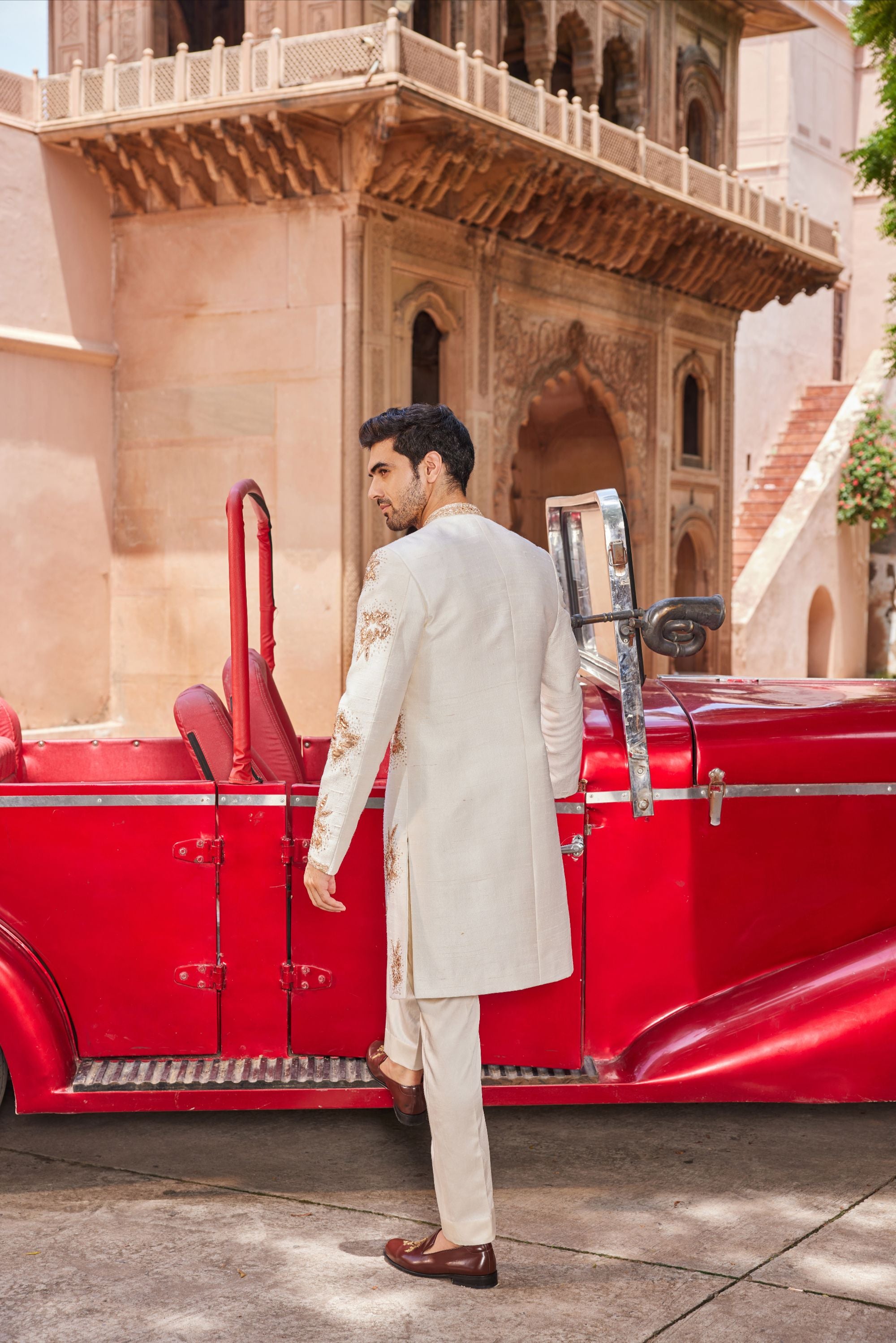 Shaheen Open Sherwani Set