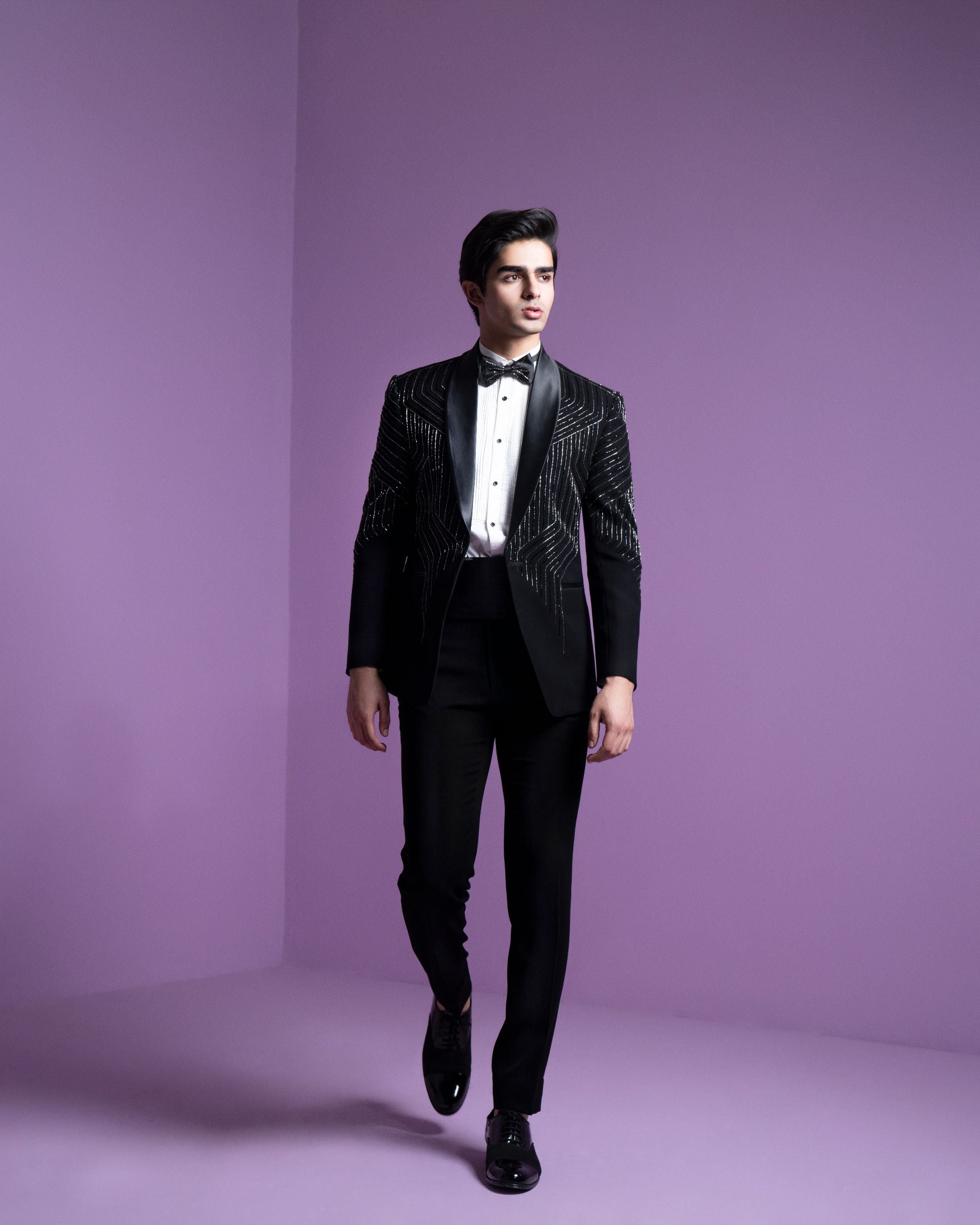 Ray Blaze Tuxedo Set – Contrast By Parth