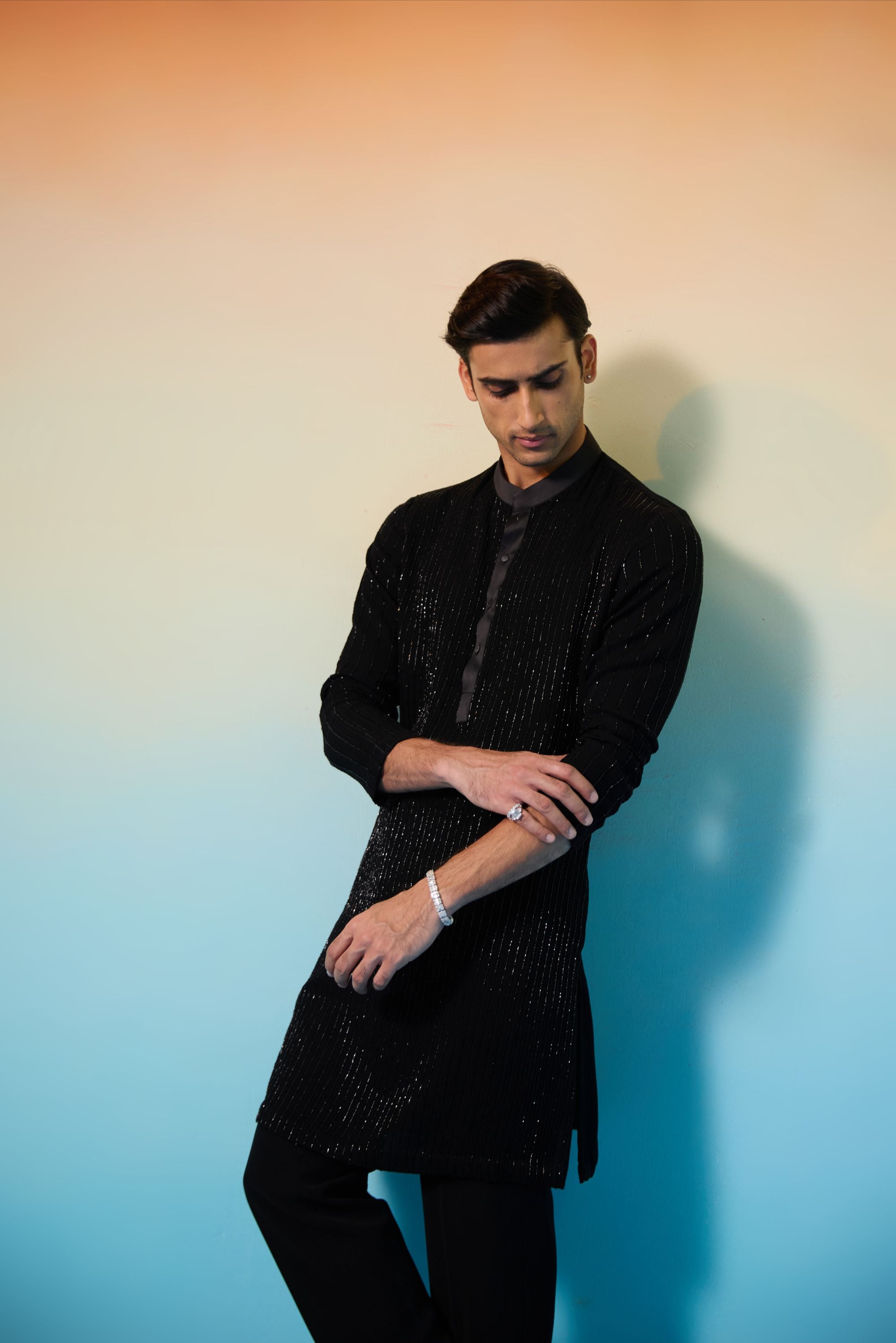Black Majestic Kurta Set